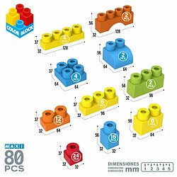 Acheter Set de construction Color Block Basic 80 Pièces (4 Unités)