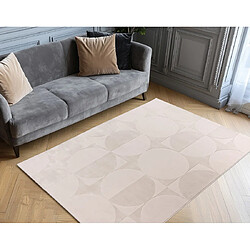 Lisa Design Telio - tapis rectangulaire motif géométrique - beige pas cher