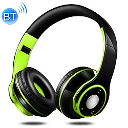 Wewoo Casque sans fil Bluetooth 4.0 + EDR sur l'oreille Carte TF Radio FM Stéréo avec micro (Vert)