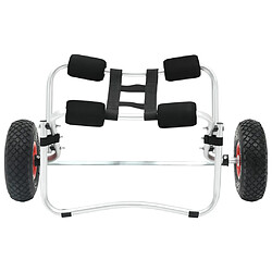 vidaXL Chariot pour kayak Aluminium