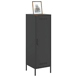 Avis vidaXL Buffet haut noir 36x39x113 cm acier