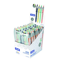 Trousse 4 stylos Milan Silver couleurs