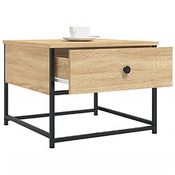 Acheter ComfortXL Table Basse Chêne Sonoma 51x51x40 Cm Bois D'ingénierie