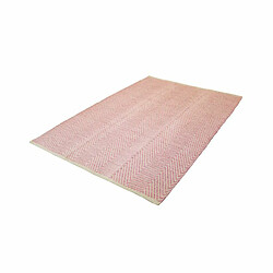 Acheter Paris Prix Tapis Tissé Rayé Fait Main Aperitif Rose 120 x 170 cm