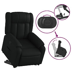 Acheter vidaXL Fauteuil inclinable Noir Similicuir