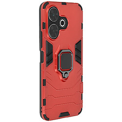 Avizar Coque pour Xiaomi Redmi 13 Anneau Support Antichoc Rouge