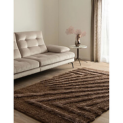 Hadorn Tapis shaggy 185x125 marron foncé Thun Avis