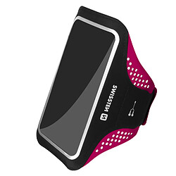 Brassard Sport Smartphone jusqu'à 7 pouces Pochette Waterproof Swissten Fuchsia