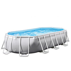 Intex Piscine tubulaire ovale prism frame 6m10 x 3m05 x1m22