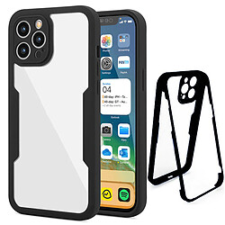 PHONECARE Coque Anti-Crash 360 Protection Résistant aux Chocs Avant et Arrière pour iPhone 12 - Noir