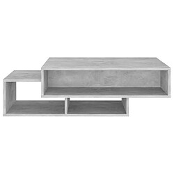 Acheter vidaXL Table basse Gris béton 105x55x32 cm Bois d’ingénierie