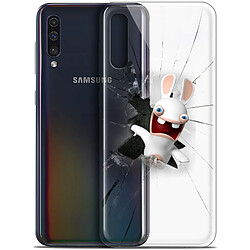 Caseink Coque Lapins Crétins Pour Samsung Galaxy A50 (6.4 ) [Collection Officielle] Gel Design Breaking Glass [Souple - Ultra Fin - Imprimé en France]