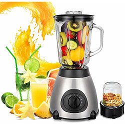 Vendos85 Blender électrique Smoothie de 1.5L Multifonction gris noir