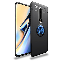 Wewoo Coque Souple Titulaire d'anneau en métal 360 degrés rotation TPU Case pour OnePlus 7 Pro Noir + Bleu