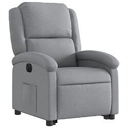 Avis Maison Chic Fauteuil Relax pour salon, Fauteuil inclinable électrique gris clair tissu -GKD59788