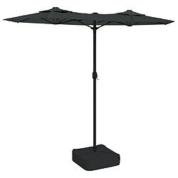 Maison Chic Parasol Jardin | Parasol à double tête avec LED anthracite 316x240 cm - GKD87422