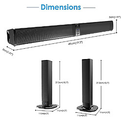 Universal Bordeau Bluetooth séparable 20W TV.