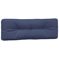 Avis vidaXL Coussins de palette lot de 2 bleu marine tissu