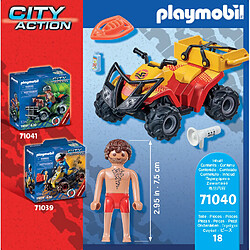 Playmobil® 71040 Les quads Sauveteur en mer et quad