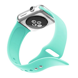 Acheter Wewoo Bracelet Bande de montre en silicone à double rivets pour Apple Watch séries 3 et 2 1 38 mm (vert menthe)