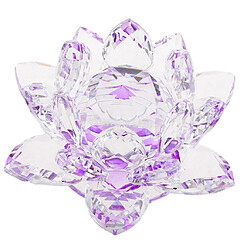 cristal lotus fleur artisanat presse-papiers verre lotus modèle violet