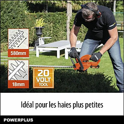 DUAL POWER Taille-haie Powerplus 20 V pas cher