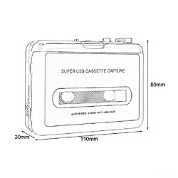 Acheter Universal Cassette USB de bande sur PC et convertisseur CD MP3 capture le lecteur de musique audio numérique