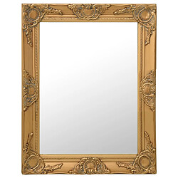 vidaXL Miroir mural style baroque 50x60 cm Doré