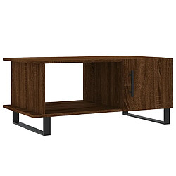 vidaXL Table basse chêne marron 90x50x40 cm bois d'ingénierie