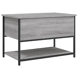 Maison Chic Banc de rangement | Meuble de rangement d'Entrée | Coffres d'Intérieur sonoma gris 70x42,5x47 cm bois d'ingénierie -MN46287