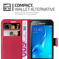 Acheter Cadorabo Coque Samsung Galaxy J1 2015 Etui en Rouge