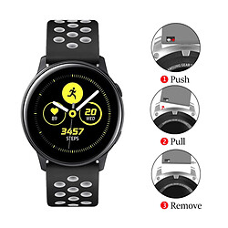 PHONECARE Bracelet SportyStyle pour Huawei Watch 4 - Noir / Blanc