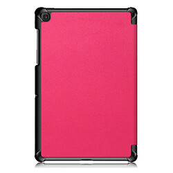 Avis Etui en PU triple pli avec support rose pour votre Samsung Galaxy Tab S5e SM-T720/SM-T725