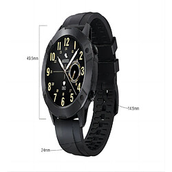 Smartwatch cubot n1 cadran noir 49,5 mm Bracelet Silicone smartwatch