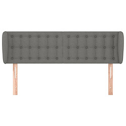 Avis Maison Chic Tête de lit scandinave avec oreilles,meuble de chambre Gris foncé 147x23x78/88 cm Tissu -MN70902