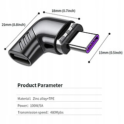 GUPBOO Adaptateur magnétique USB C ARELENE (2 pièces), prise,JL403