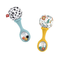 Fisher Price Fisher-Price-Mes Premiers Maracas-Jouet d'éveil 2&nbsp;hochets des 3&nbsp;mois HMF34