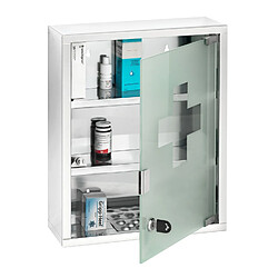 WENKO Armoire à pharmacie - Acier - 30 x 40 cm