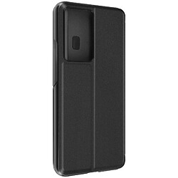 Avizar Étui Folio pour Xiaomi Poco F5 Pro Clapet Fenêtre D'Affichage Support Vidéo Noir