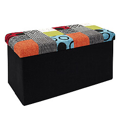 The Home Deco Factory Coffre de rangement pliablePatchwork - Multicolor