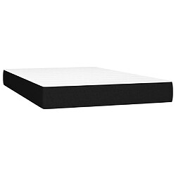 Acheter vidaXL Sommier à lattes de lit avec matelas Noir 120x200 cm Tissu