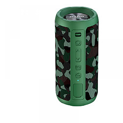 General Haut-parleur Bluetooth, haut-parleur avec un son puissant de 10 W et des basses plus profondes, 12 heures de lecture, étanche IPX6, couplage Bluetooth 5.0 TWS Double couplage, haut-parleur portable pour le camping à la plage (vert camouflage)