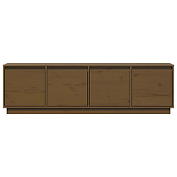 Avis vidaXL Meuble TV Marron miel 156x37x45 cm Bois de pin massif