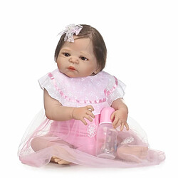 Universal Poupée bébé régénérée quai silicone souple 22/55 cm réaliste poupée jeune fille mariée.