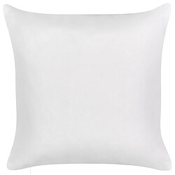 Beliani Lot de 2 coussins TORBORA 45 x 45 cm Motif de plante Blanc pas cher