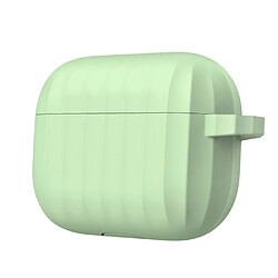 Coque en silicone antichoc (prise en charge de la charge sans fil) vert clair pour votre Apple AirPods Pro