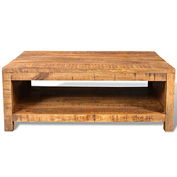 vidaXL Table basse Bois massif de manguier