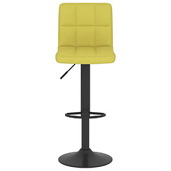 Avis vidaXL Tabourets de bar lot de 2 vert tissu