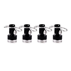 4pcs Magnetic Stealth RC Car Shell Column Invisible Body Post Mount Black