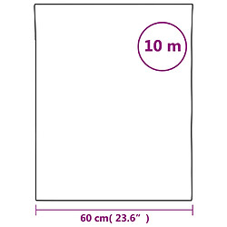 Acheter vidaXL Film de fenêtre statique dépoli blanc transparent 60x1000cm PVC